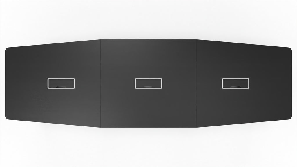 ARQUS - Besprechungstisch mit bootsförmiger Tischplatte