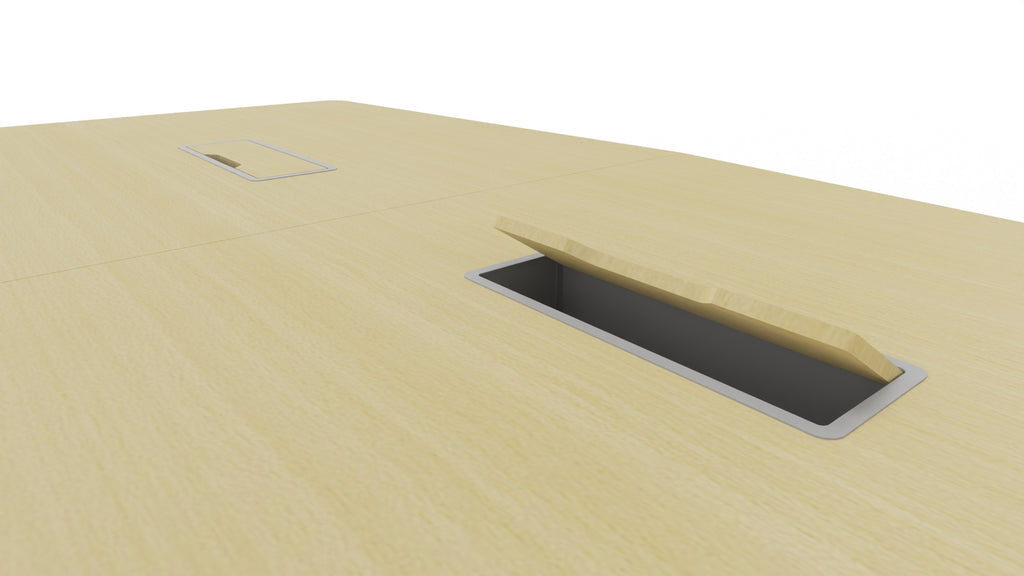 ARQUS - Besprechungstisch mit bootsförmiger Tischplatte