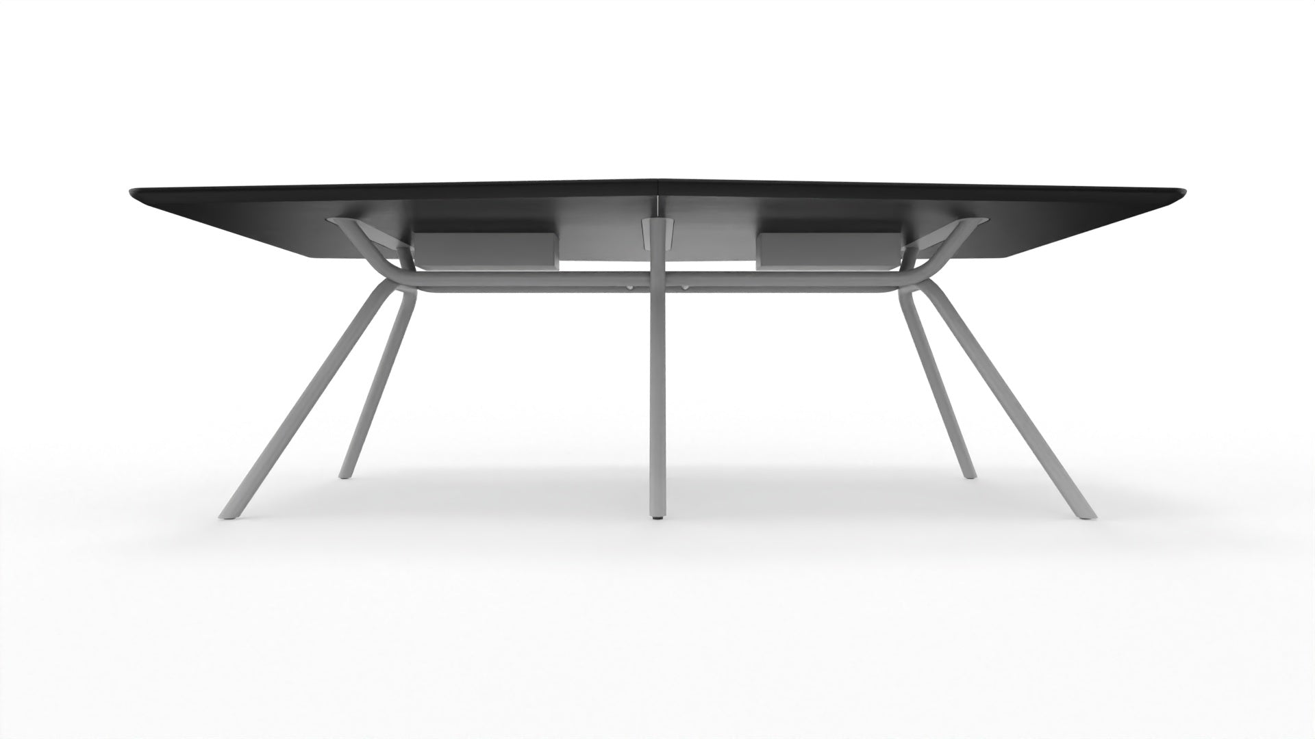 ARQUS - Besprechungstisch mit bootsförmiger Tischplatte