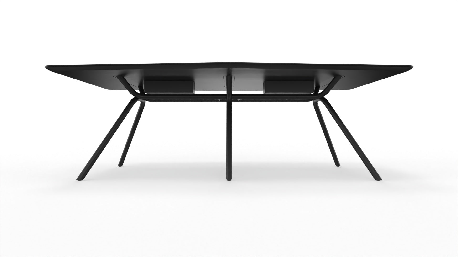 ARQUS - Besprechungstisch mit bootsförmiger Tischplatte