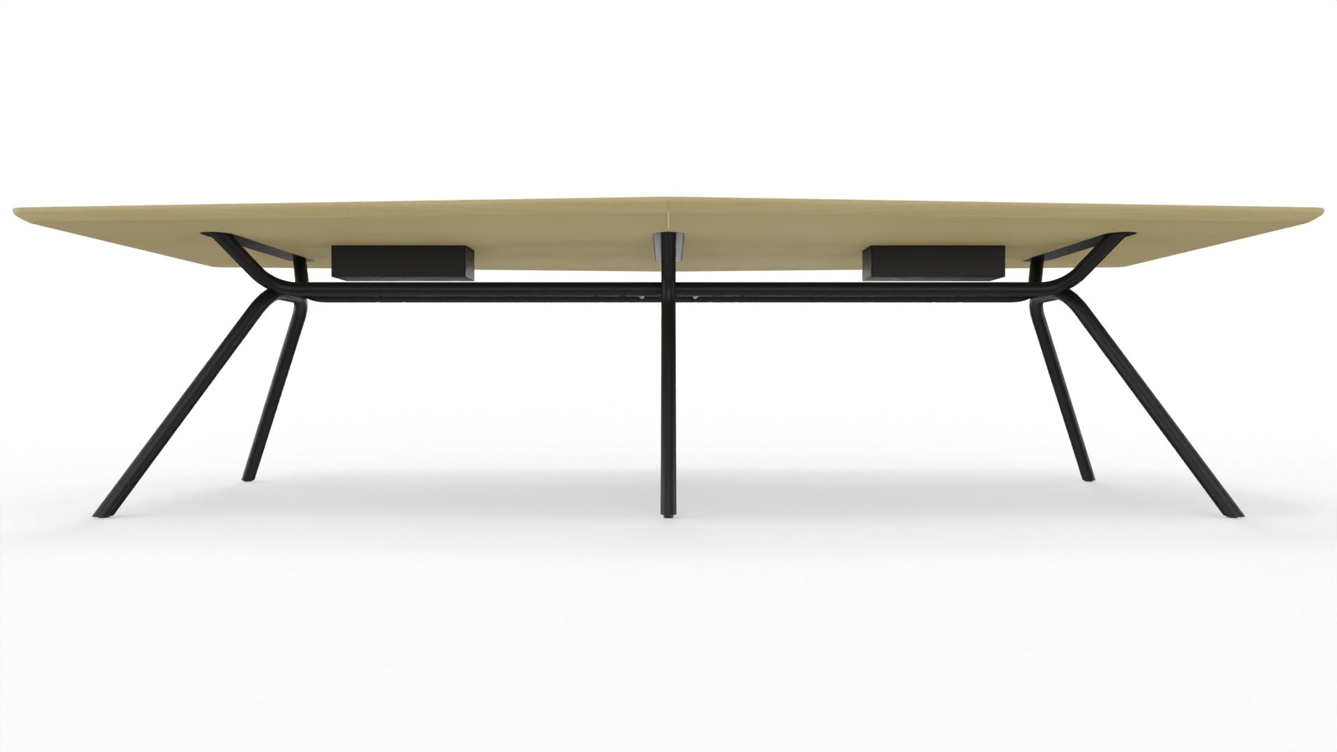 ARQUS - Besprechungstisch mit bootsförmiger Tischplatte