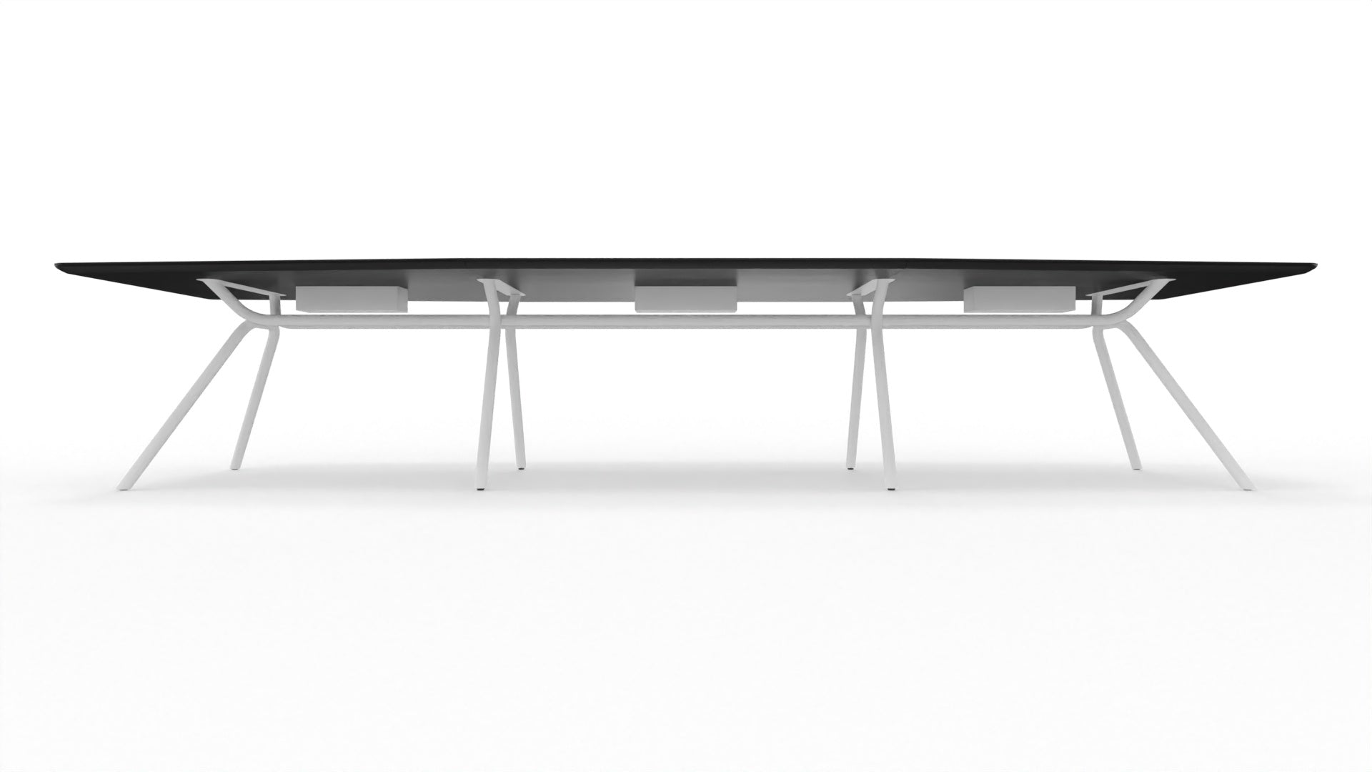 ARQUS - Besprechungstisch mit bootsförmiger Tischplatte