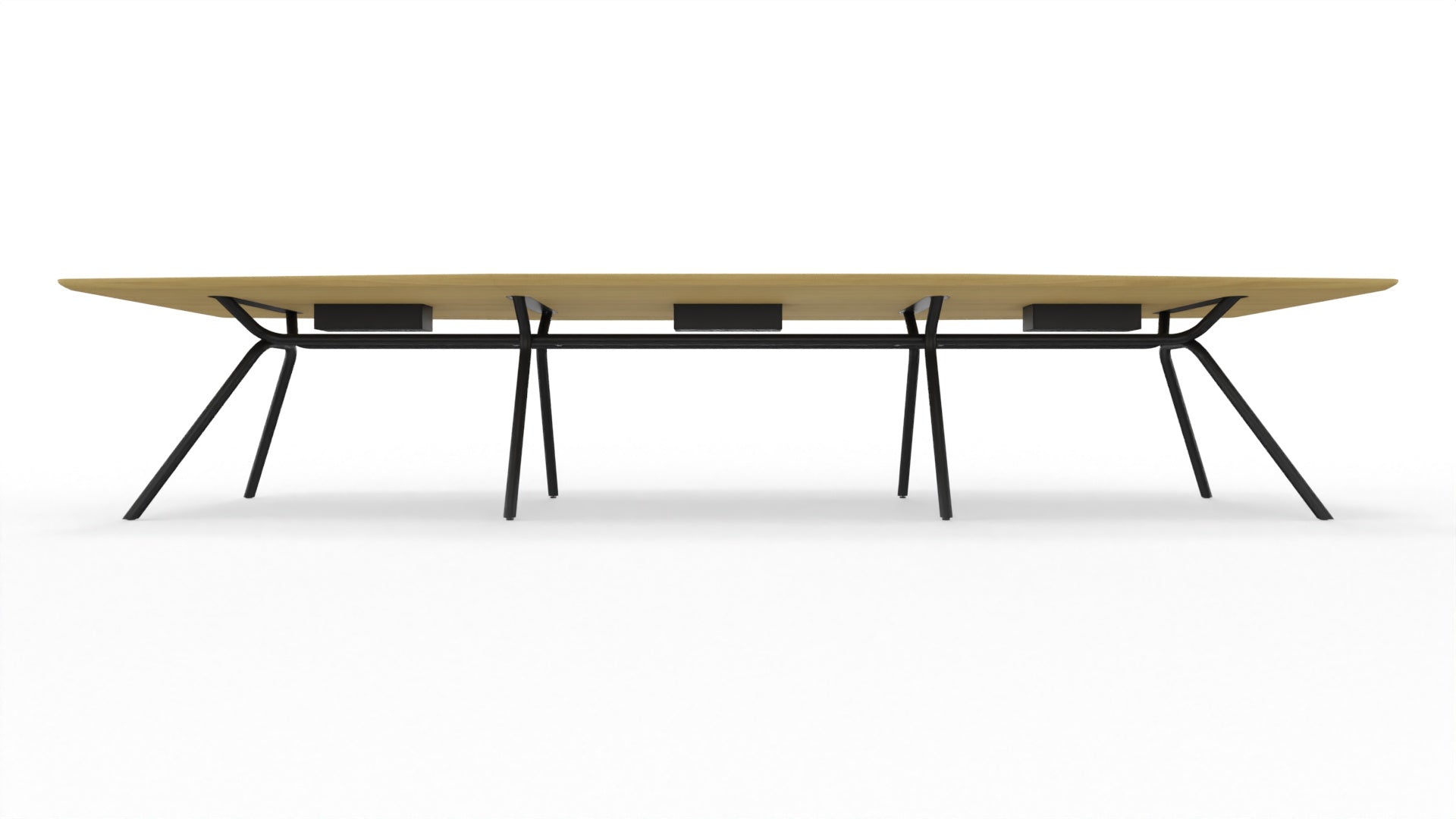 ARQUS - Besprechungstisch mit bootsförmiger Tischplatte