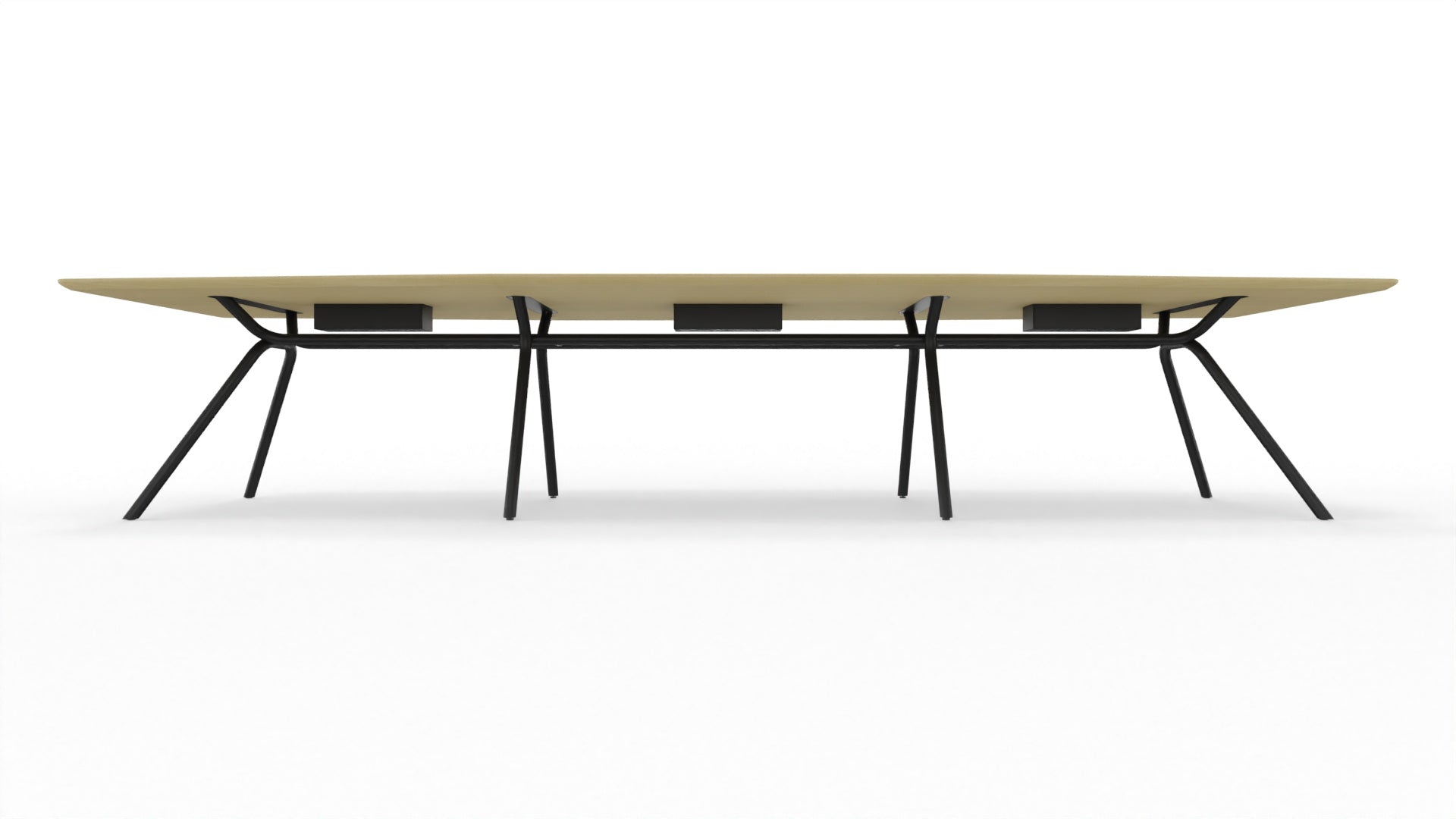 ARQUS - Besprechungstisch mit bootsförmiger Tischplatte