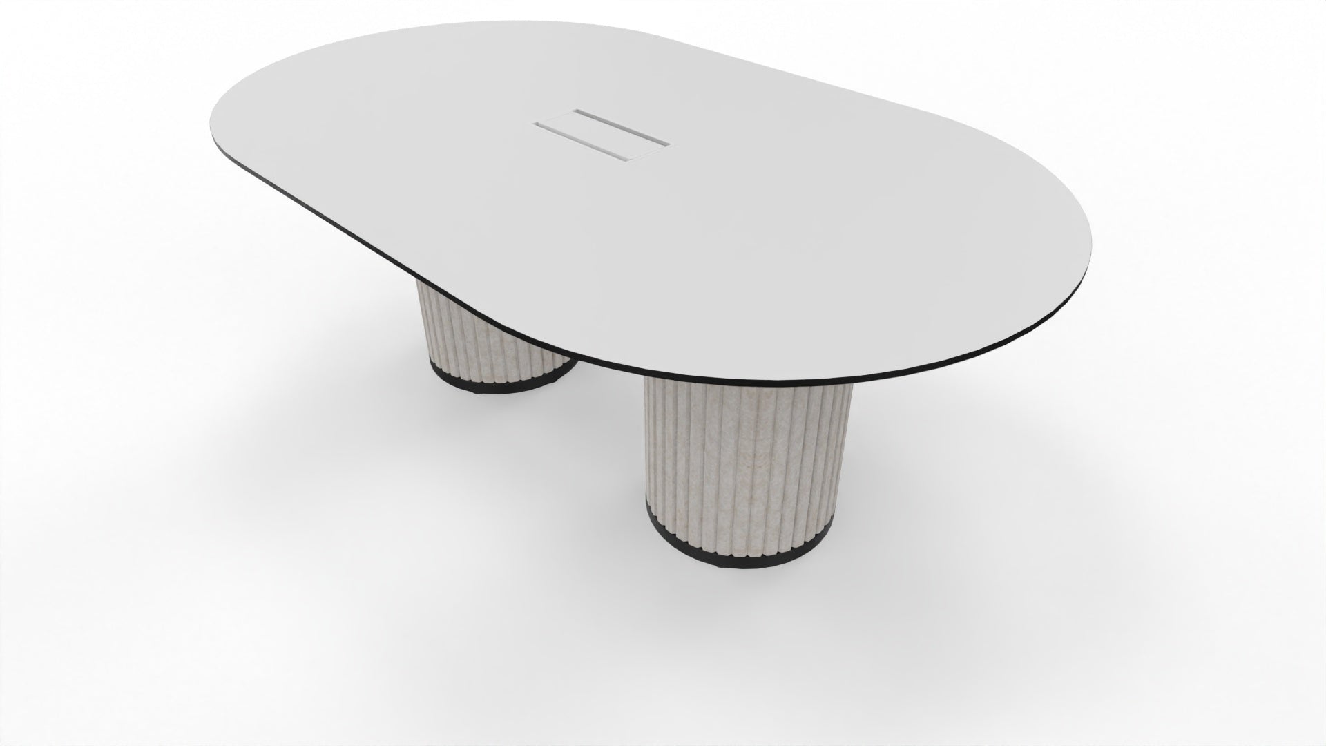 PARTHOS TABLE - Besprechungstisch mit Ausschnitt