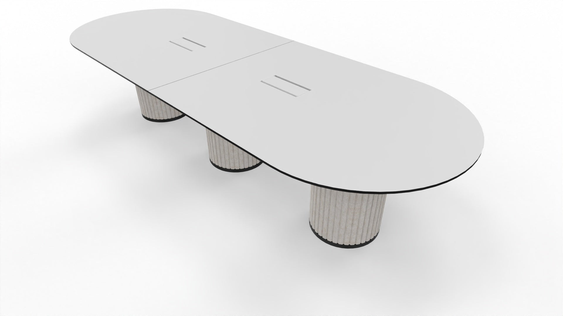 PARTHOS TABLE - Besprechungstisch mit Ausschnitt