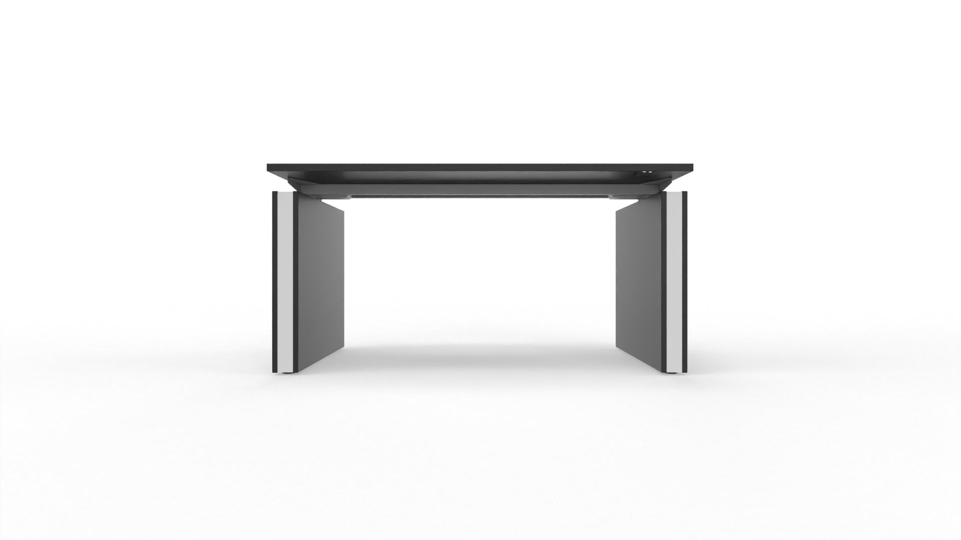 MOTION – Elektrischer höhenverstellbarer Schreibtisch mit Wangenfüssen