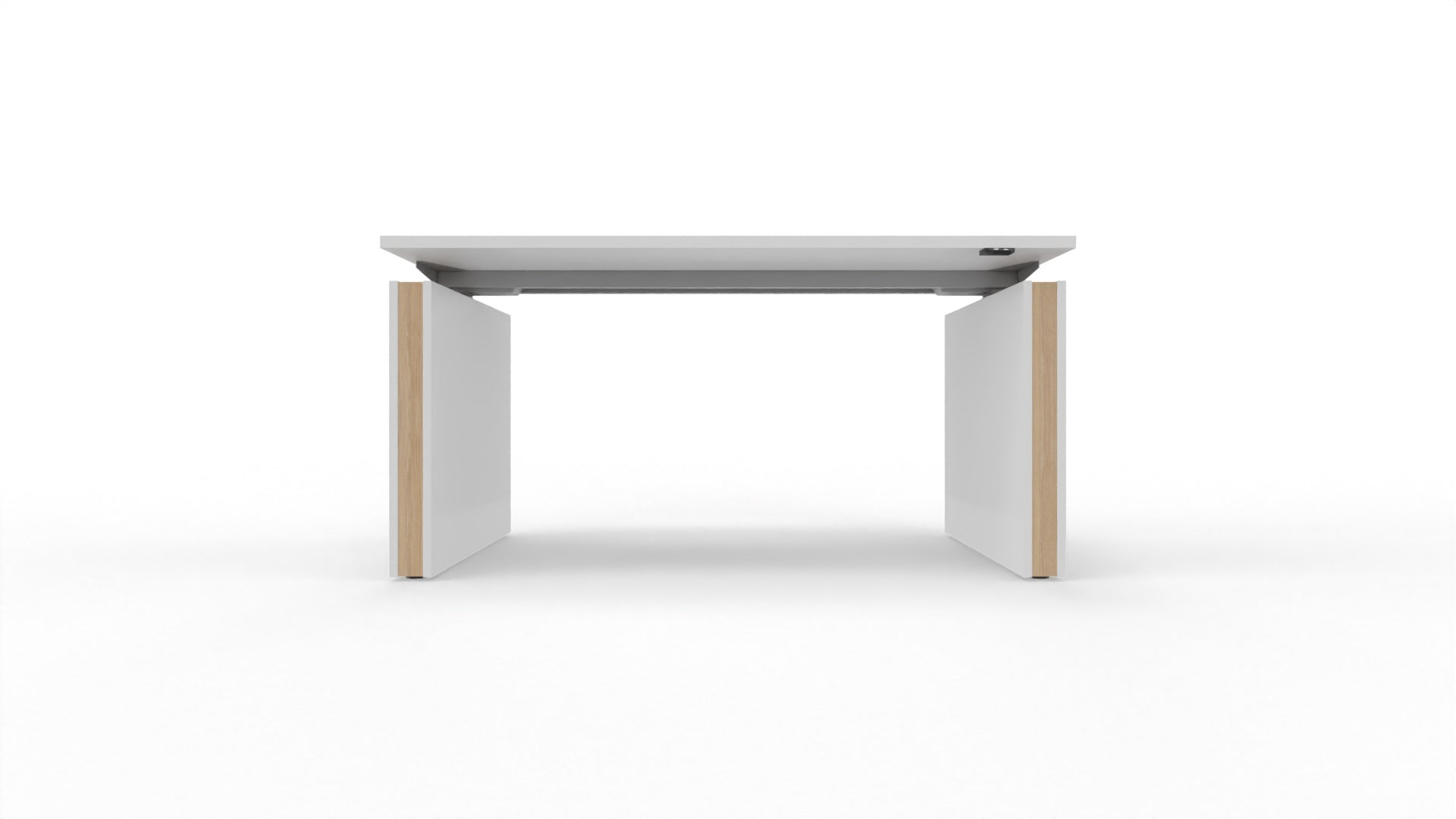 MOTION – Elektrischer höhenverstellbarer Schreibtisch mit Wangenfüssen