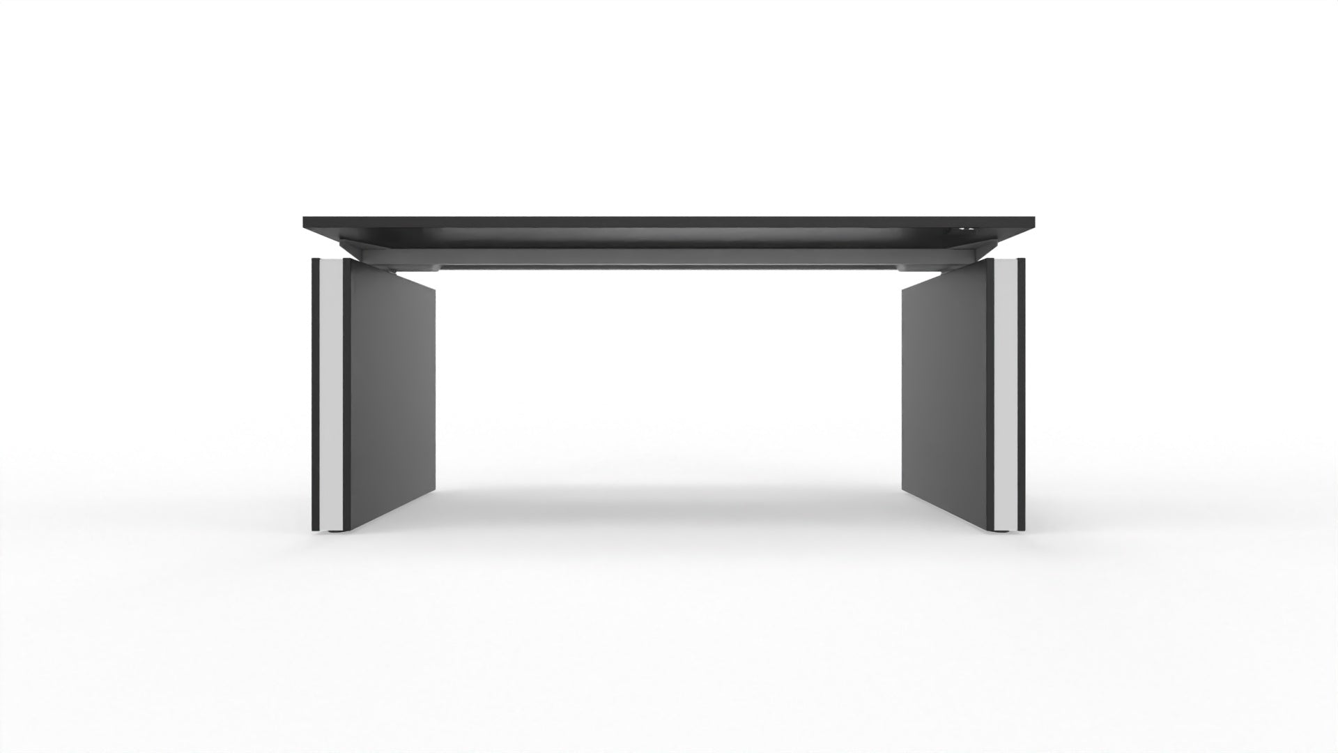 MOTION – Elektrischer höhenverstellbarer Schreibtisch mit Wangenfüssen