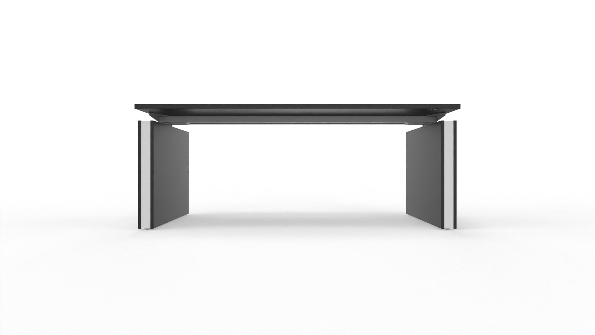 MOTION – Elektrischer höhenverstellbarer Schreibtisch mit Wangenfüssen