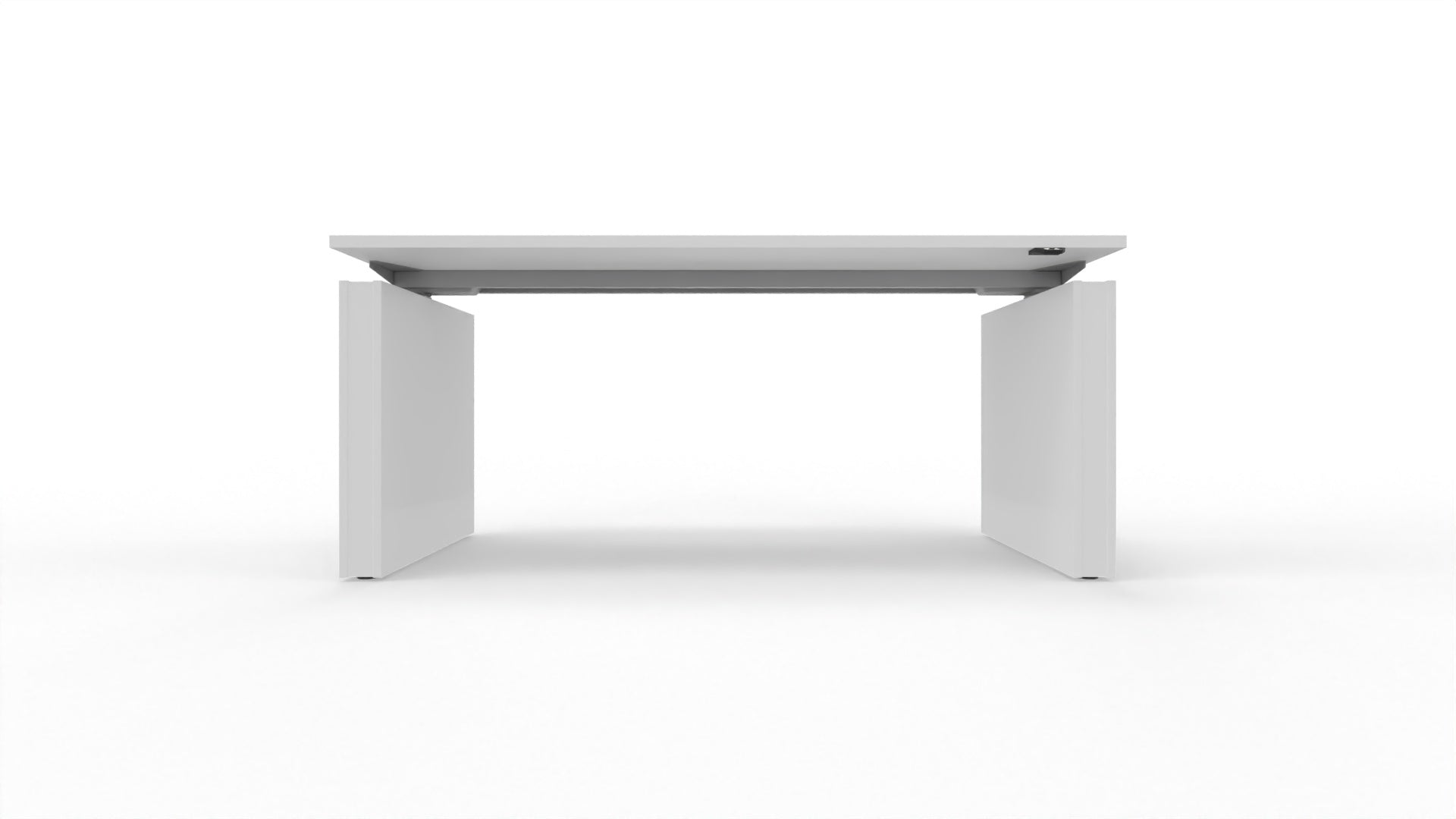 MOTION – Elektrischer höhenverstellbarer Schreibtisch mit Wangenfüssen