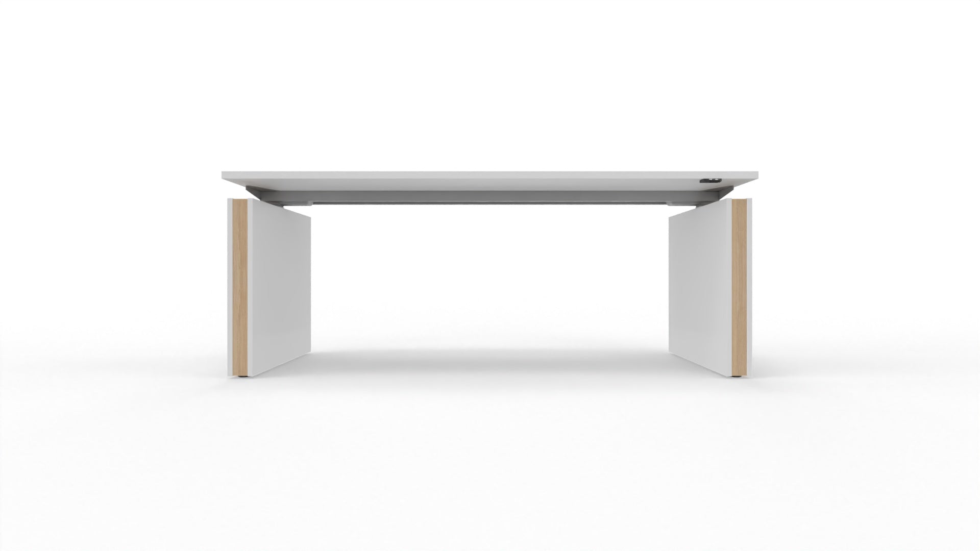 MOTION – Elektrischer höhenverstellbarer Schreibtisch mit Wangenfüssen