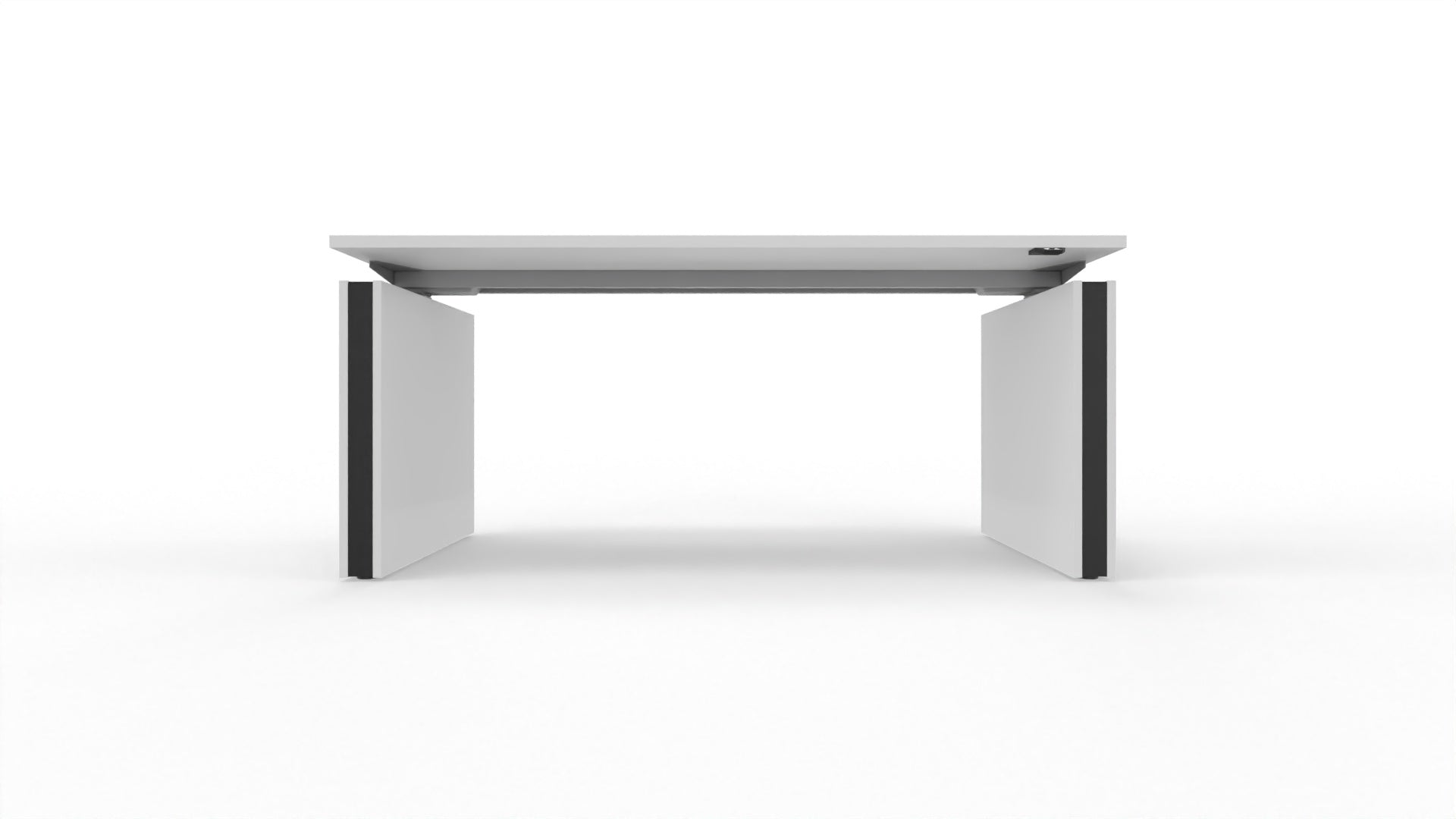 MOTION – Elektrischer höhenverstellbarer Schreibtisch mit Wangenfüssen