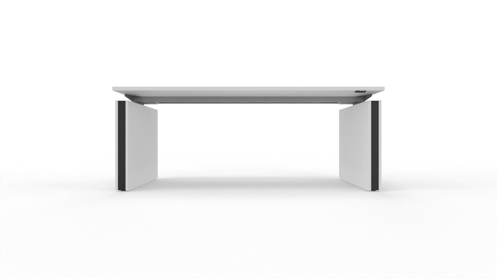 MOTION – Elektrischer höhenverstellbarer Schreibtisch mit Wangenfüssen