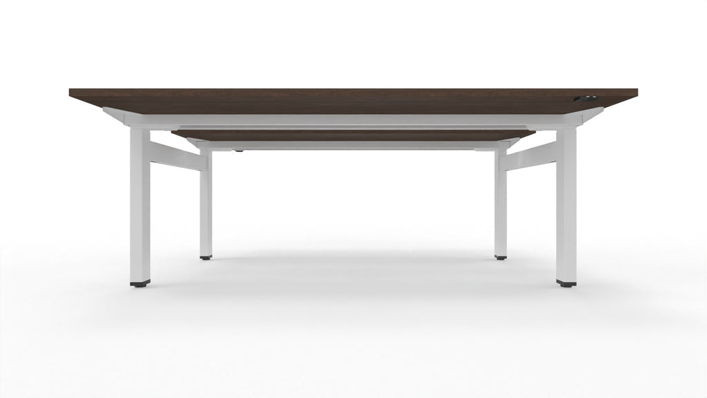 STRATOS - Elektrischer höhenverstellbarer Schreibtisch als 2er Bench