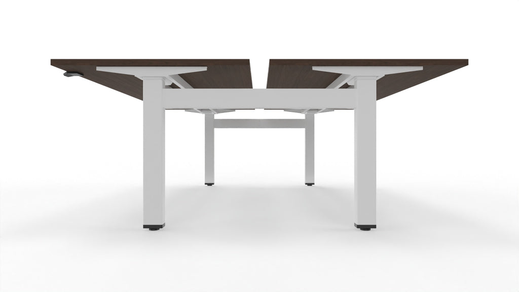STRATOS - Elektrischer höhenverstellbarer Schreibtisch als 2er Bench