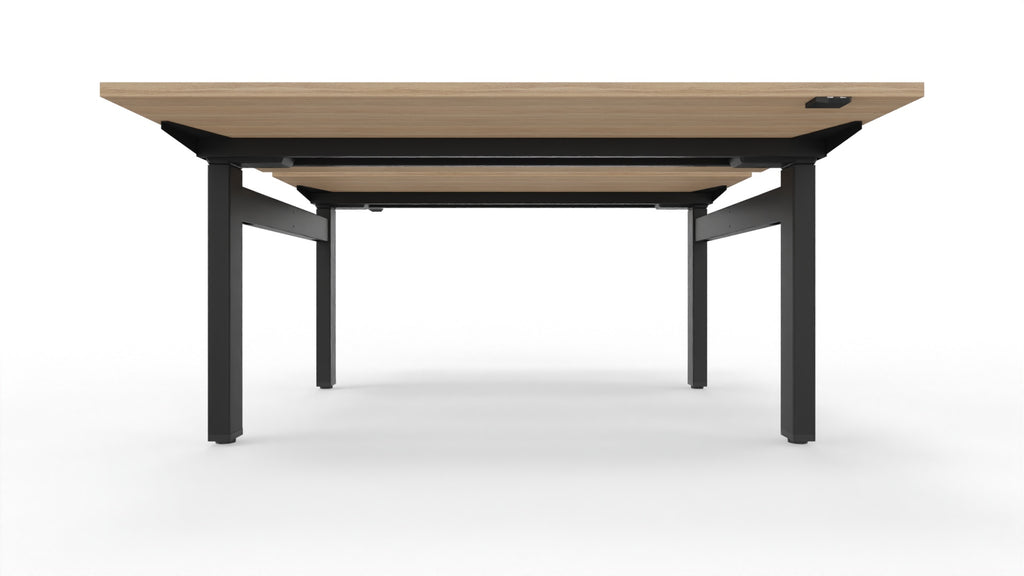 STRATOS - Elektrischer höhenverstellbarer Schreibtisch als 2er Bench