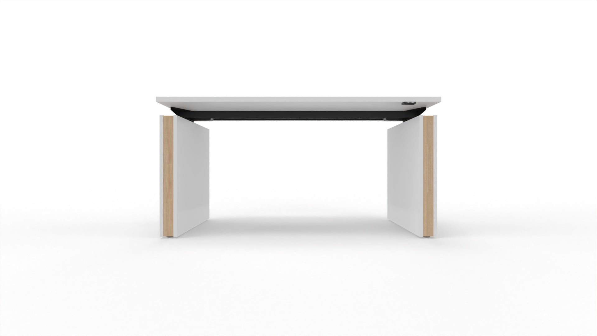 MOTION – Elektrischer höhenverstellbarer Schreibtisch mit Wangenfüssen