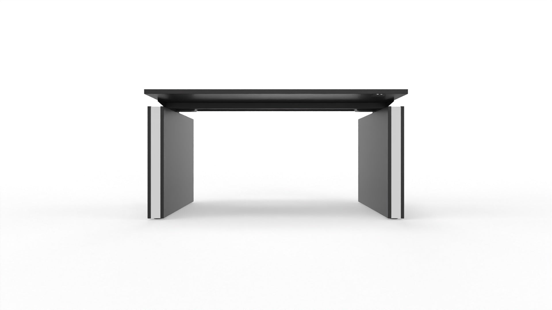 MOTION – Elektrischer höhenverstellbarer Schreibtisch mit Wangenfüssen