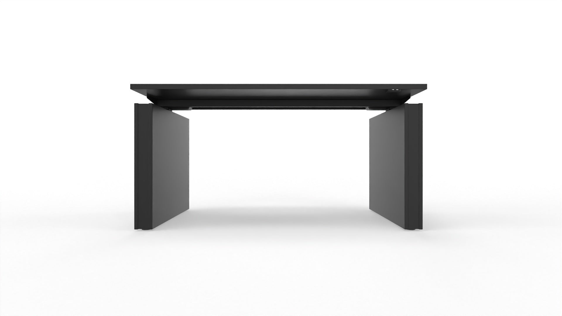 MOTION – Elektrischer höhenverstellbarer Schreibtisch mit Wangenfüssen