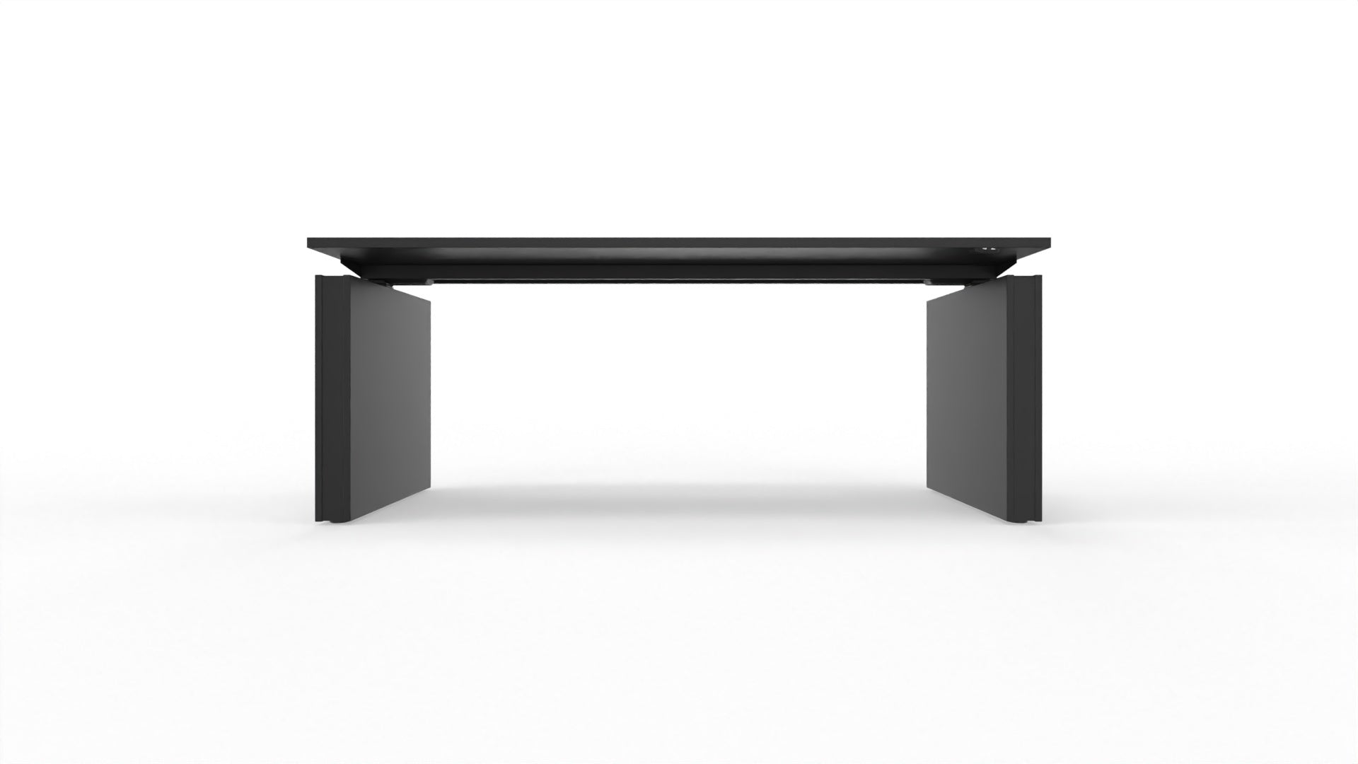 MOTION – Elektrischer höhenverstellbarer Schreibtisch mit Wangenfüssen