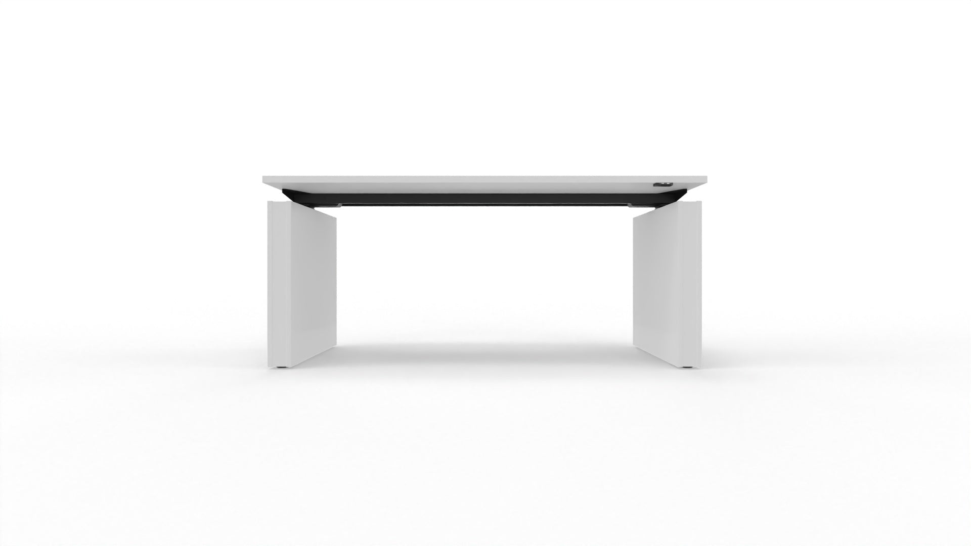 MOTION – Elektrischer höhenverstellbarer Schreibtisch mit Wangenfüssen