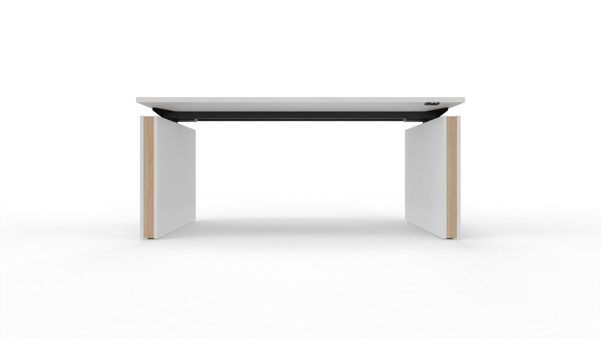 MOTION – Elektrischer höhenverstellbarer Schreibtisch mit Wangenfüssen