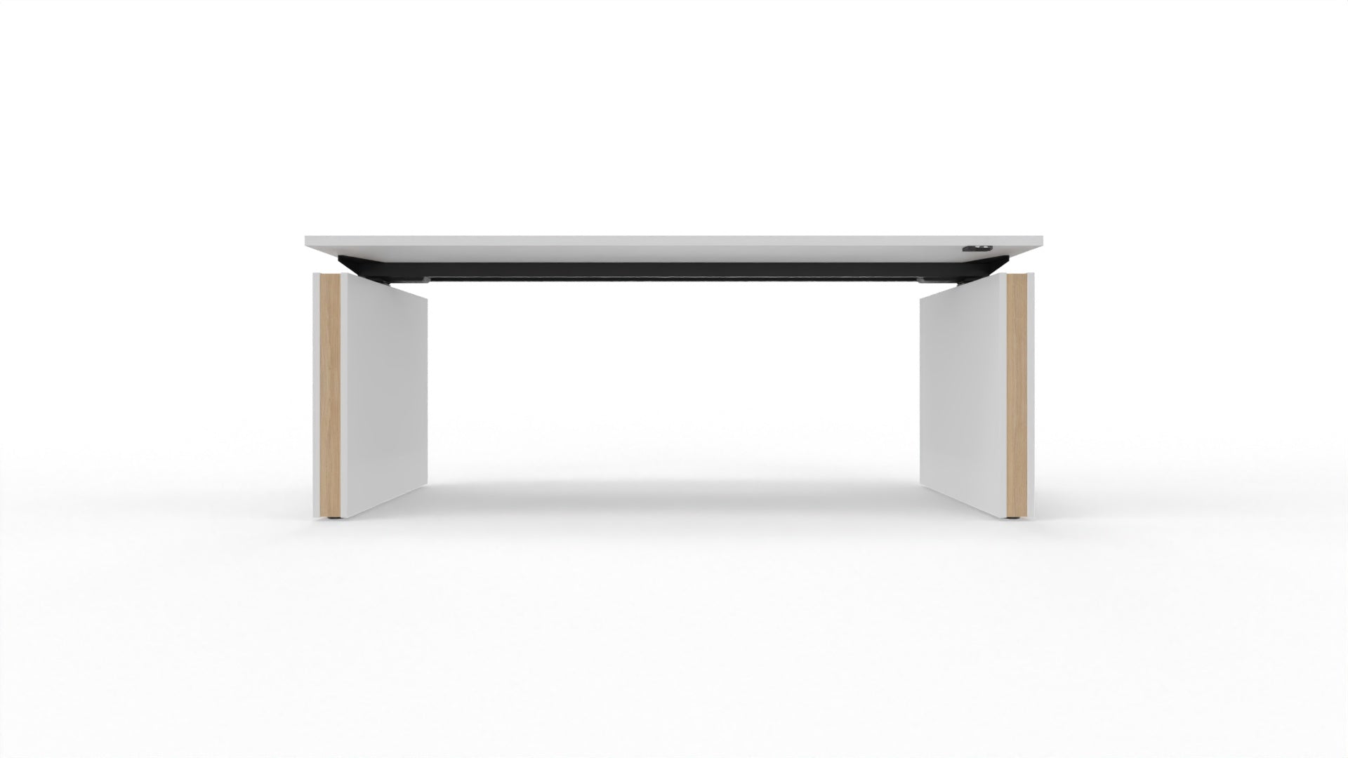 MOTION – Elektrischer höhenverstellbarer Schreibtisch mit Wangenfüssen