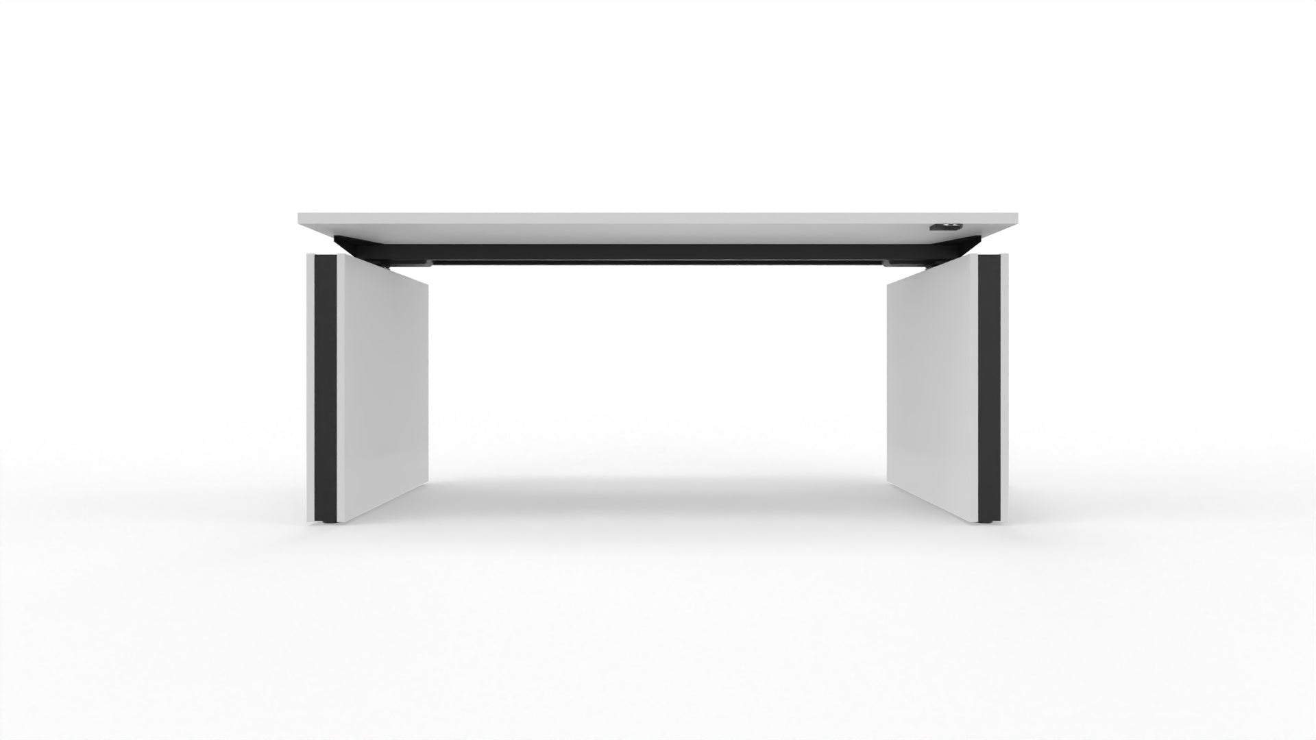 MOTION – Elektrischer höhenverstellbarer Schreibtisch mit Wangenfüssen