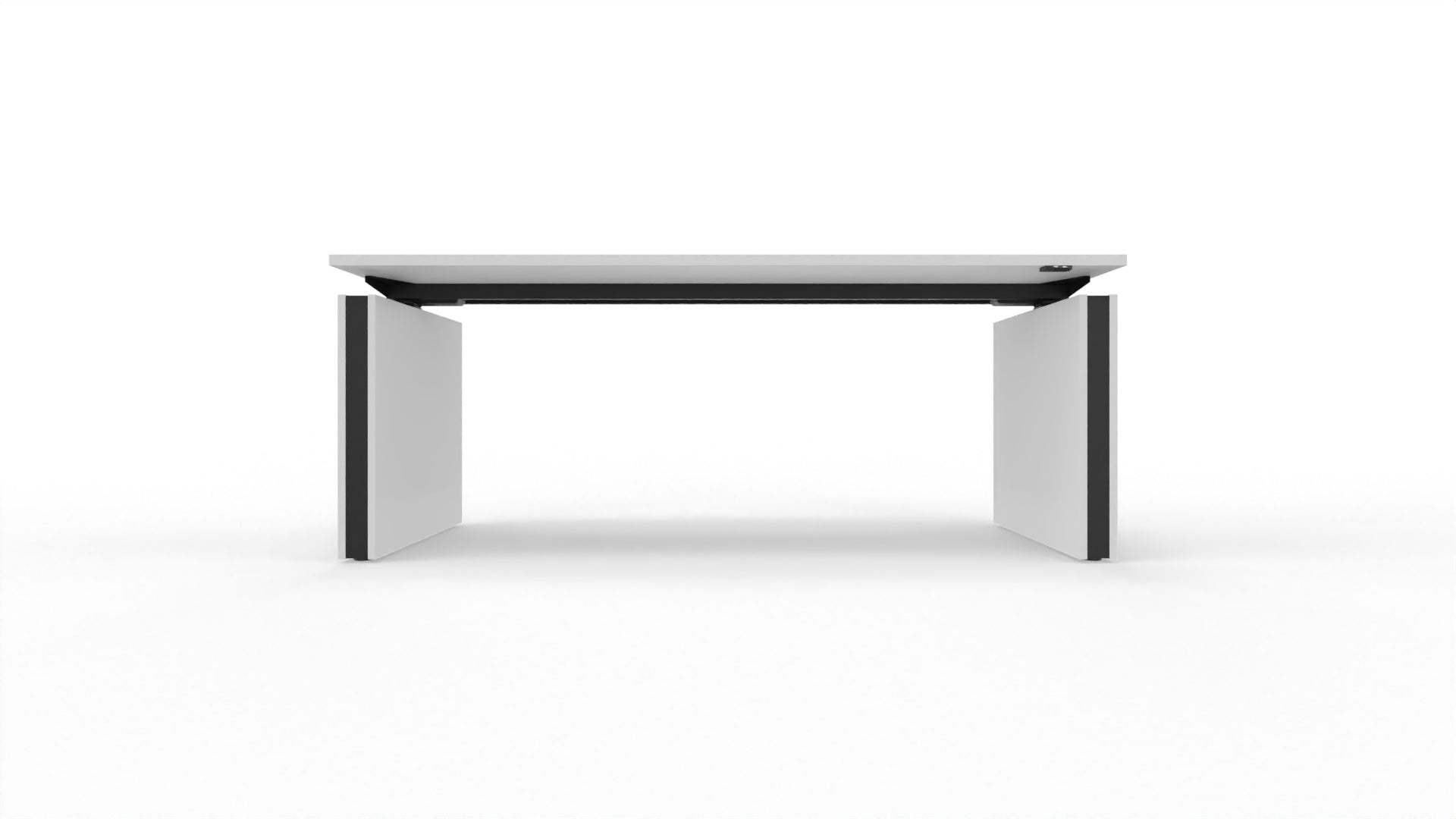 MOTION – Elektrischer höhenverstellbarer Schreibtisch mit Wangenfüssen