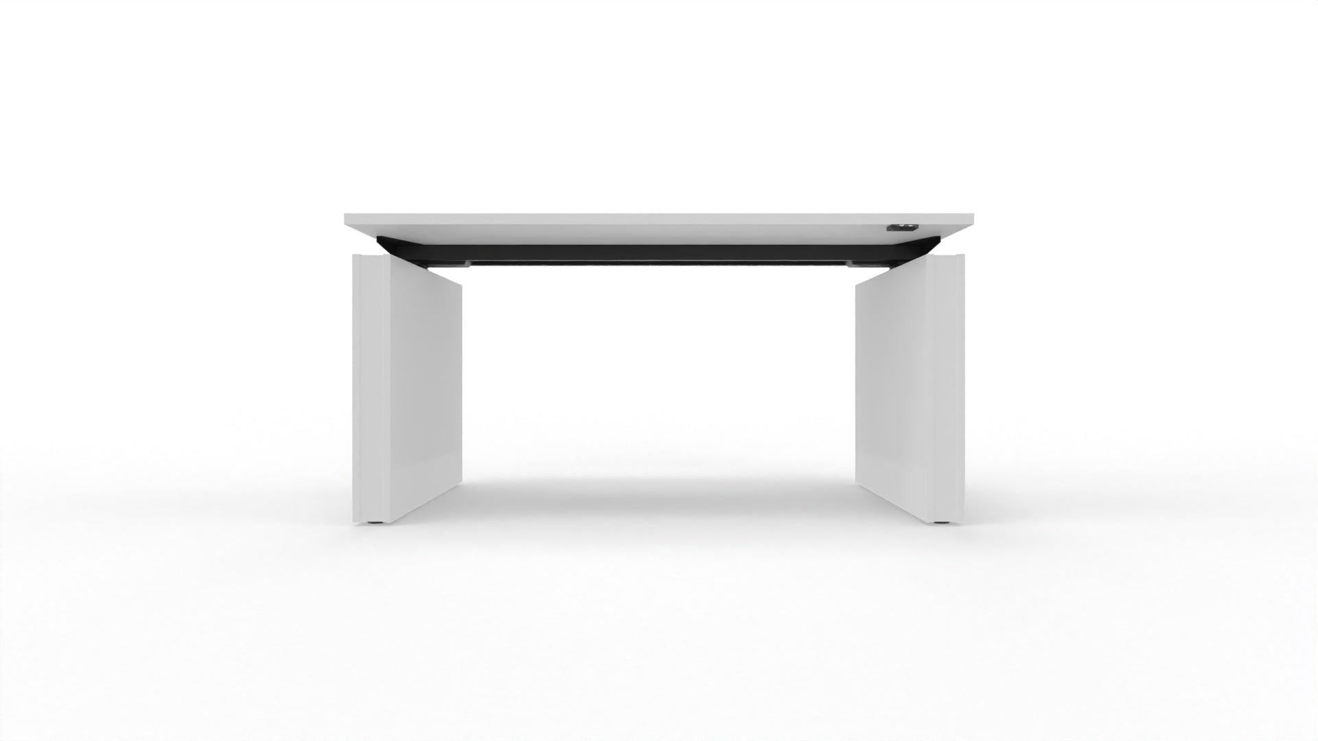 MOTION – Elektrischer höhenverstellbarer Schreibtisch mit Wangenfüssen