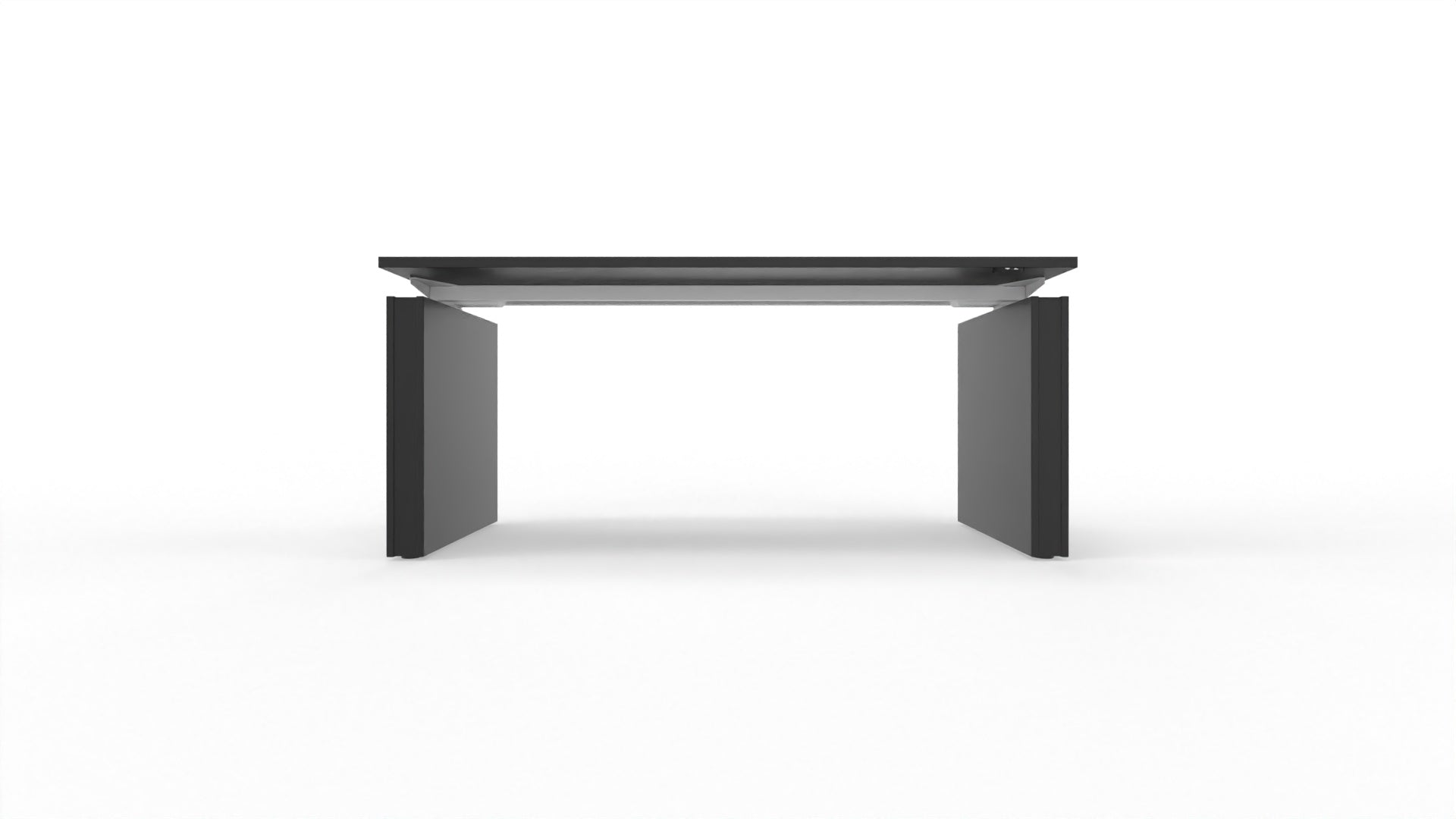 MOTION – Elektrischer höhenverstellbarer Schreibtisch mit Wangenfüssen