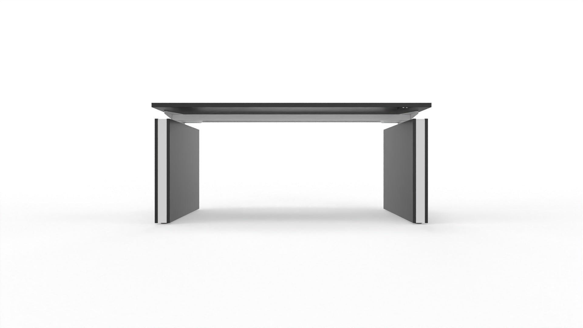 MOTION – Elektrischer höhenverstellbarer Schreibtisch mit Wangenfüssen