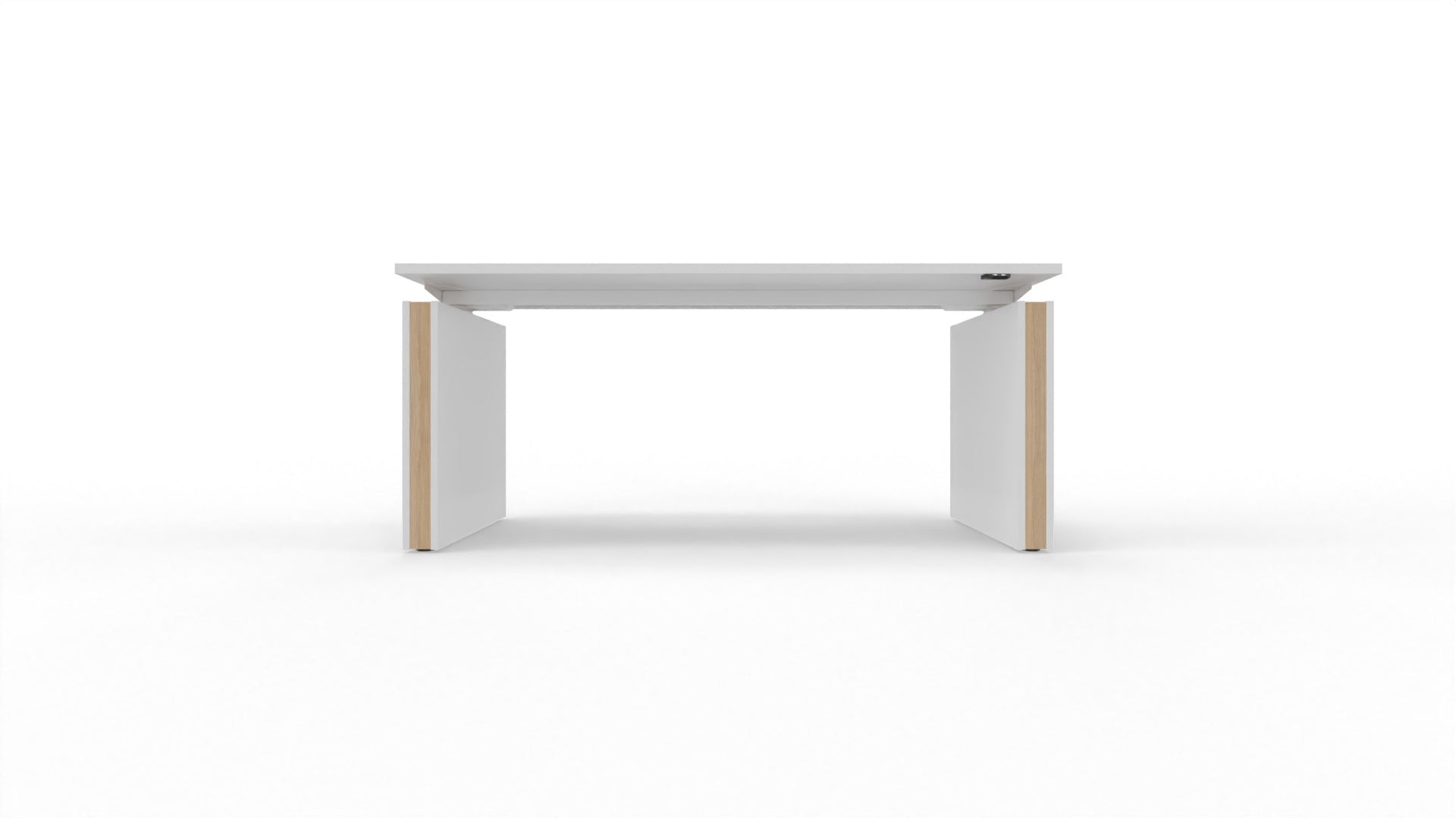 MOTION – Elektrischer höhenverstellbarer Schreibtisch mit Wangenfüssen