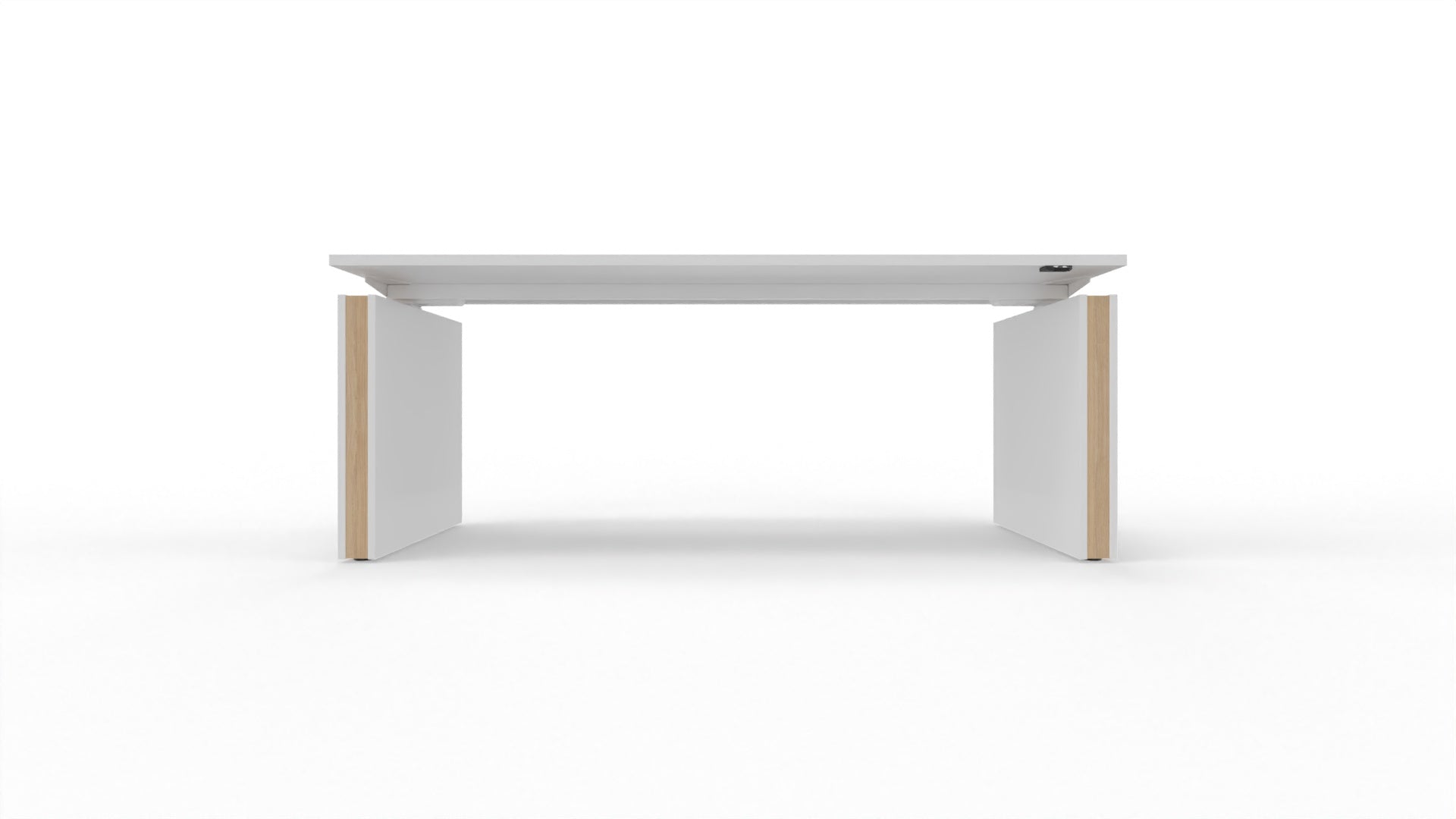 MOTION – Elektrischer höhenverstellbarer Schreibtisch mit Wangenfüssen