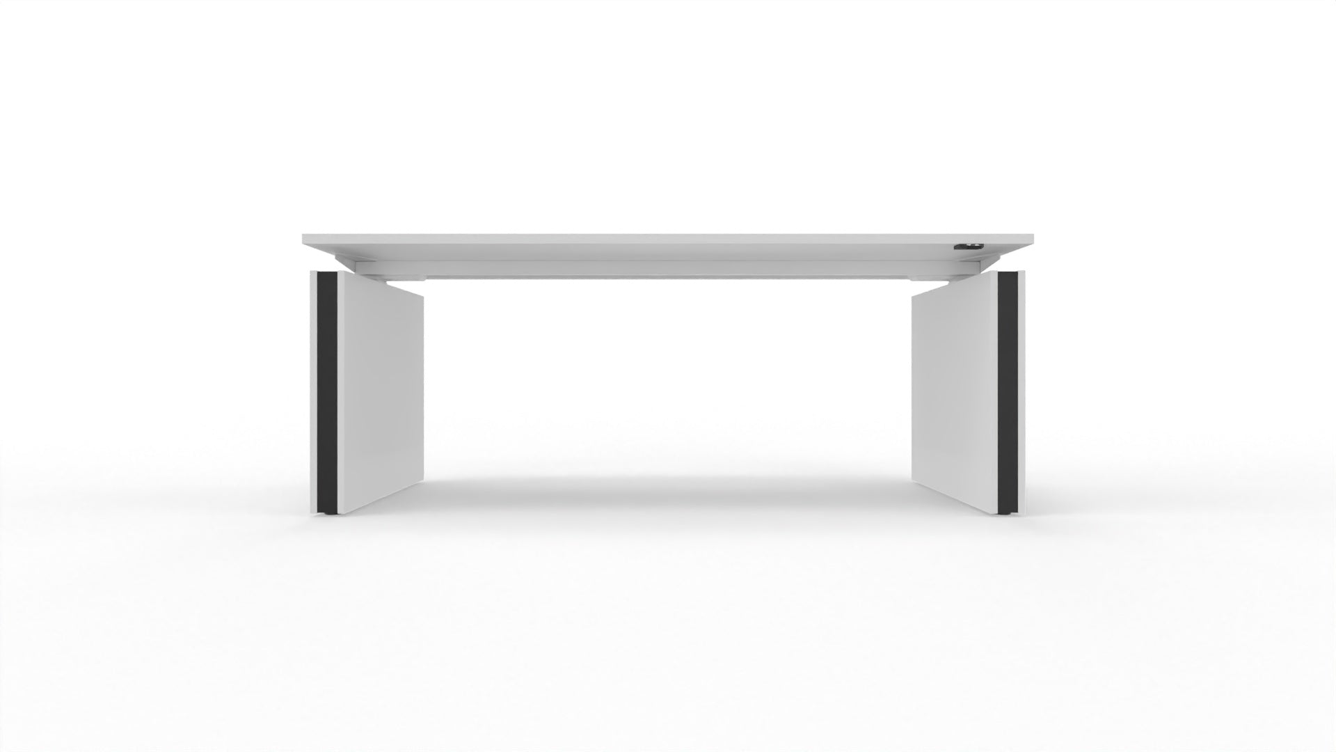 MOTION – Elektrischer höhenverstellbarer Schreibtisch mit Wangenfüssen