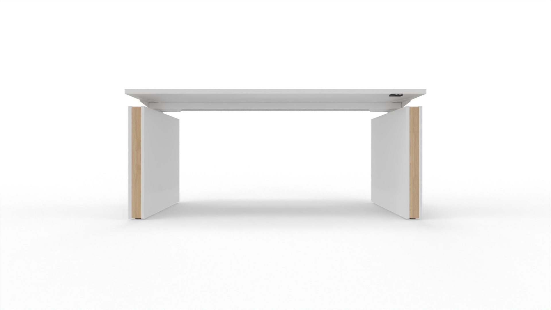 MOTION – Elektrischer höhenverstellbarer Schreibtisch mit Wangenfüssen