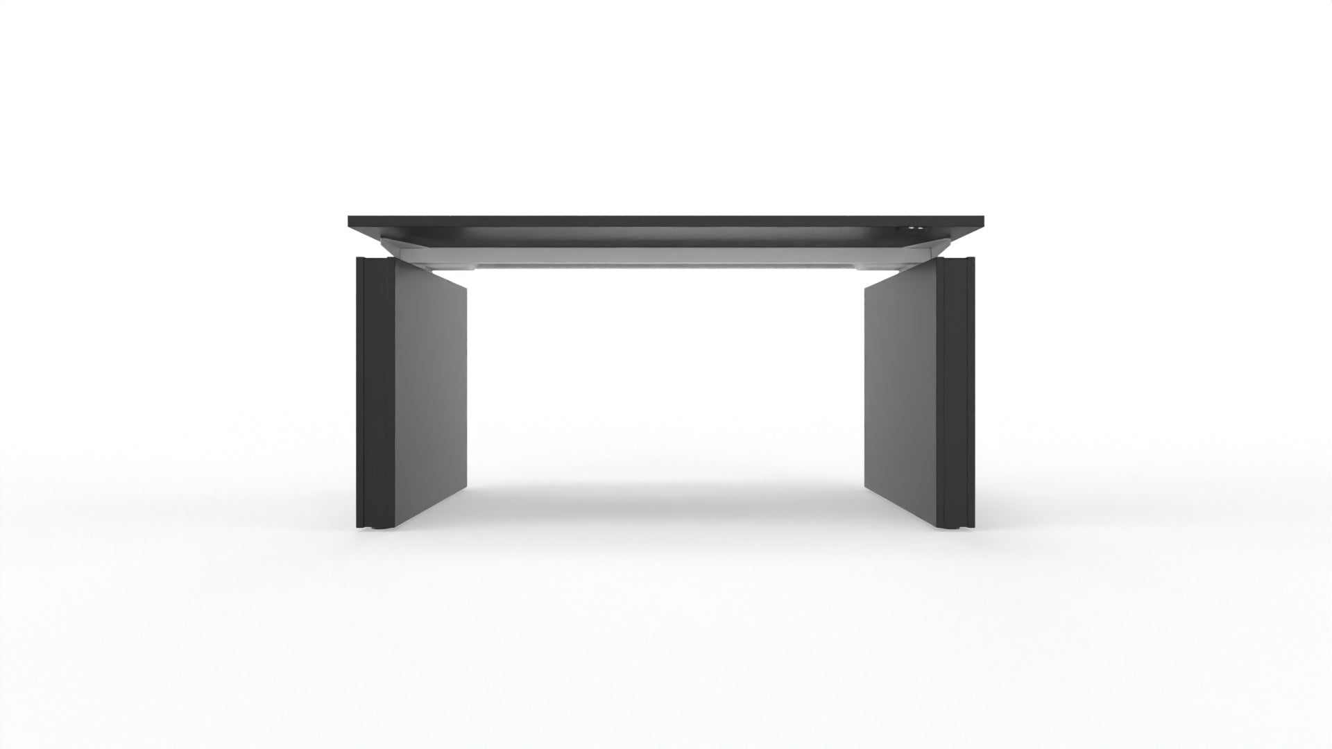 MOTION – Elektrischer höhenverstellbarer Schreibtisch mit Wangenfüssen