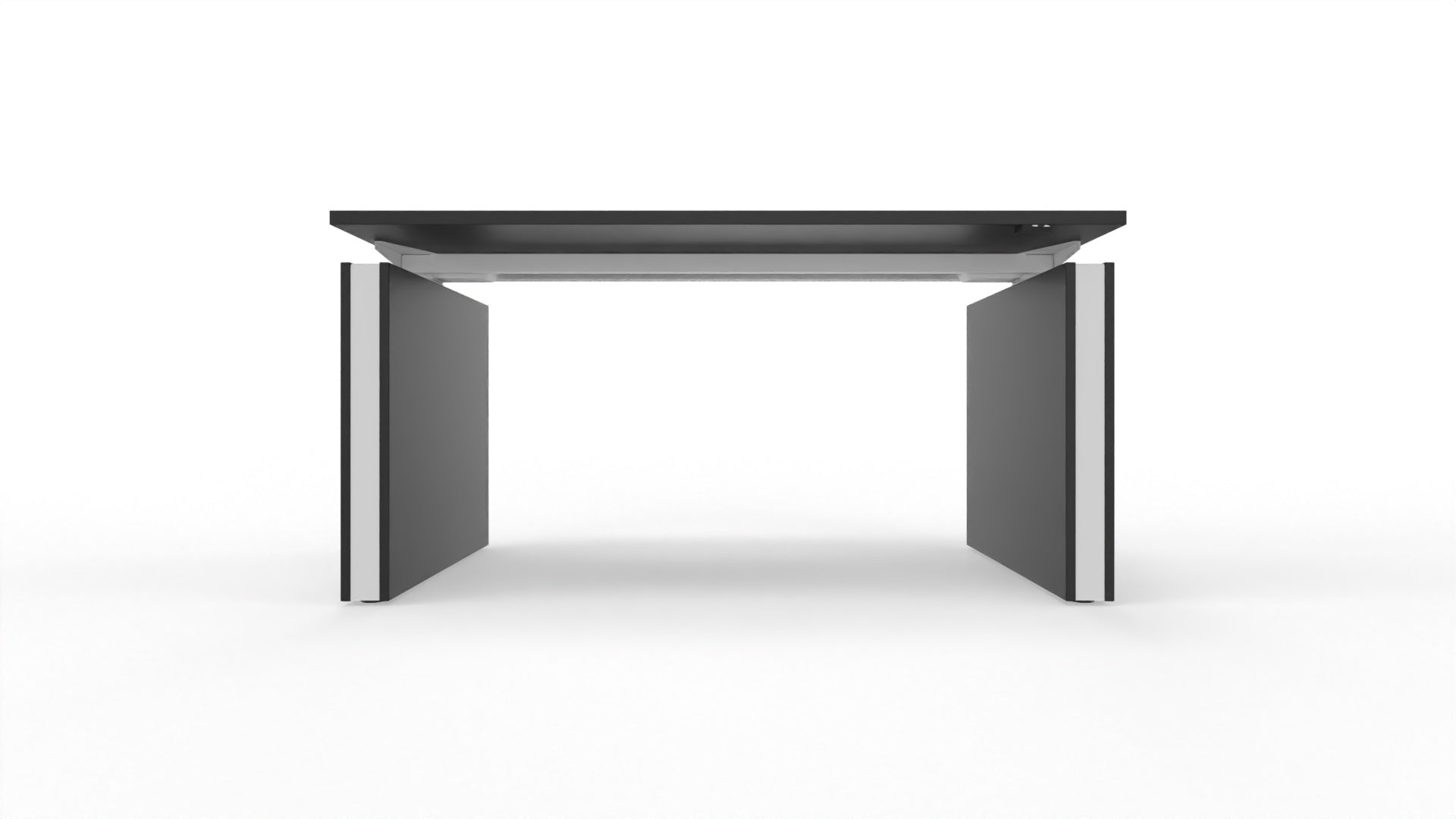 MOTION – Elektrischer höhenverstellbarer Schreibtisch mit Wangenfüssen