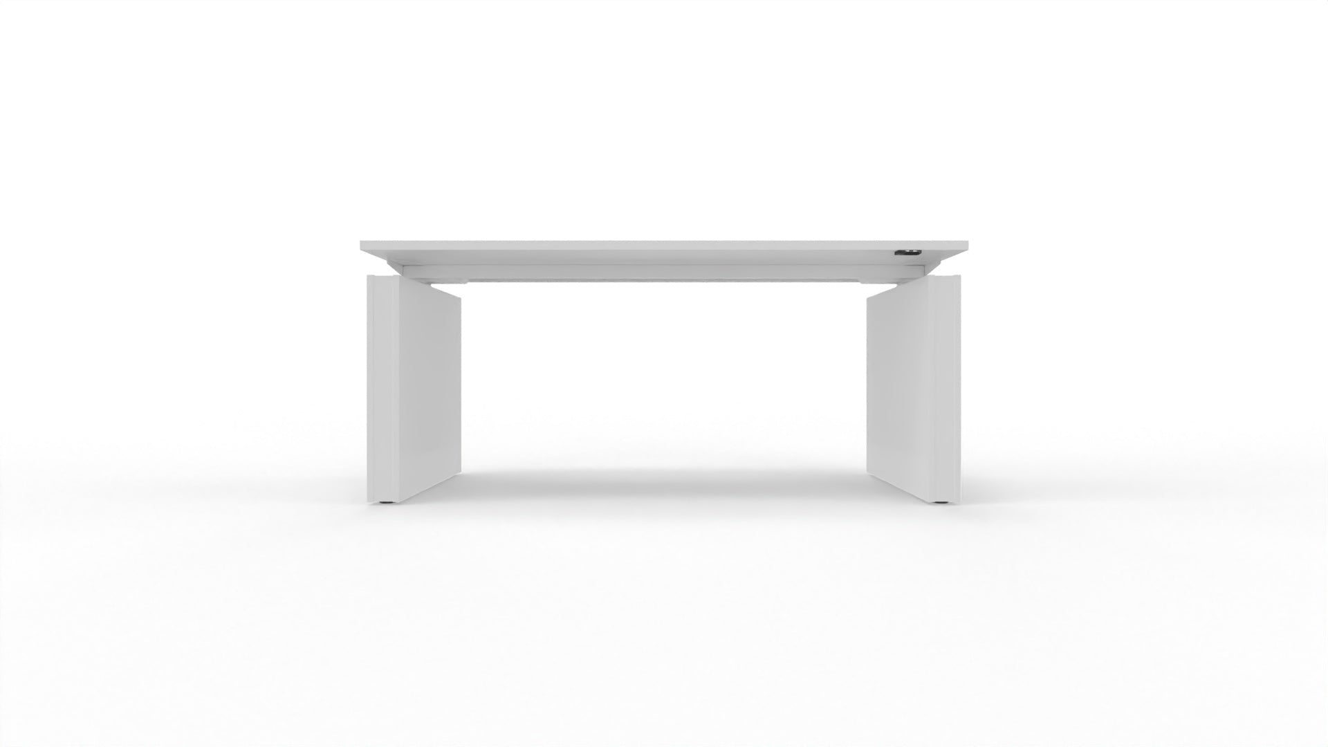 MOTION – Elektrischer höhenverstellbarer Schreibtisch mit Wangenfüssen