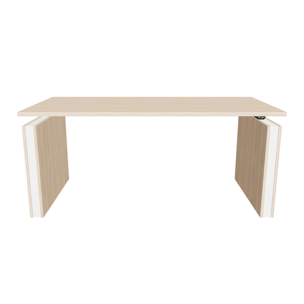 MOTION – Elektrischer höhenverstellbarer Schreibtisch mit Wangenfüssen